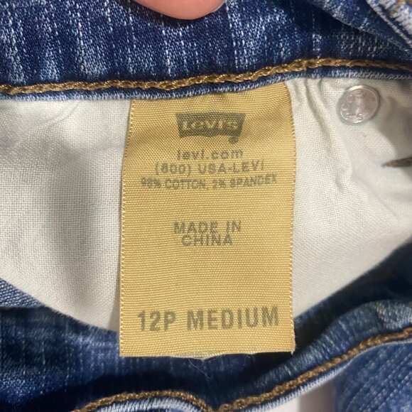 Levis 512 Jeans Womens Size 12P Perfectly Slimming Bootcut Medium Wash Stretch D - Picture 3 of 14